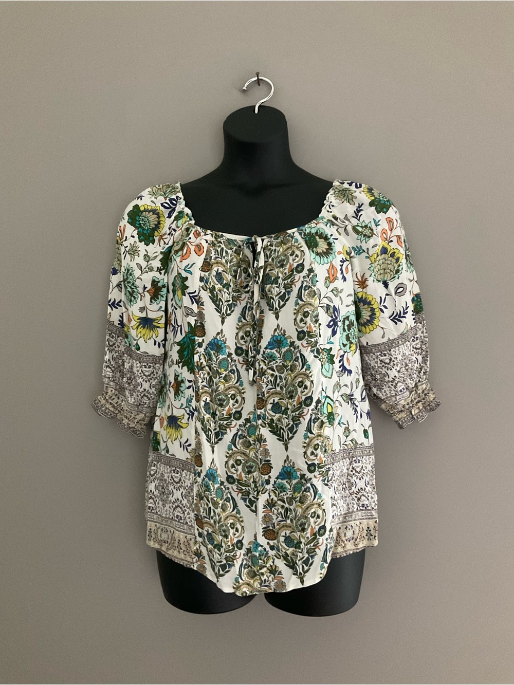 fig and flower, Floral, Blouse